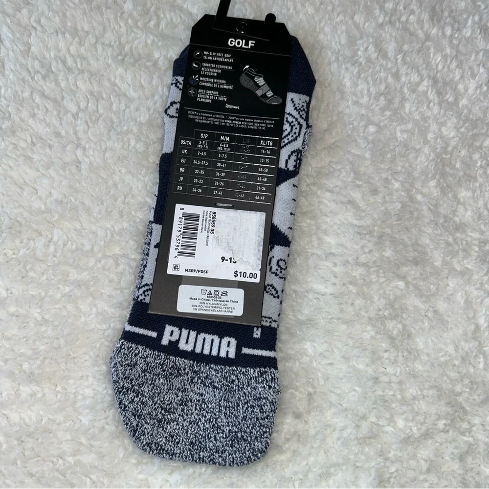 Puma Men’s Golf Low Cut Socks Size 9-13 NEW